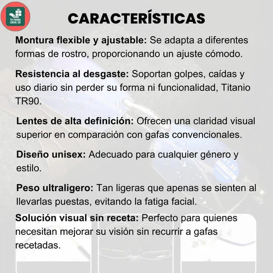 Compra 1 y llévate 2 - GAFAS TR90 + ESTUCHE y PAÑO CORTESÍA 🎁