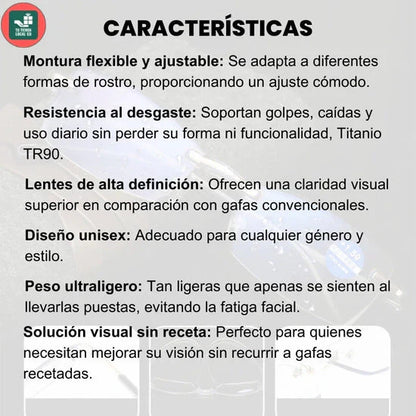 Compra 1 y llévate 2 - GAFAS TR90 + ESTUCHE y PAÑO CORTESÍA 🎁